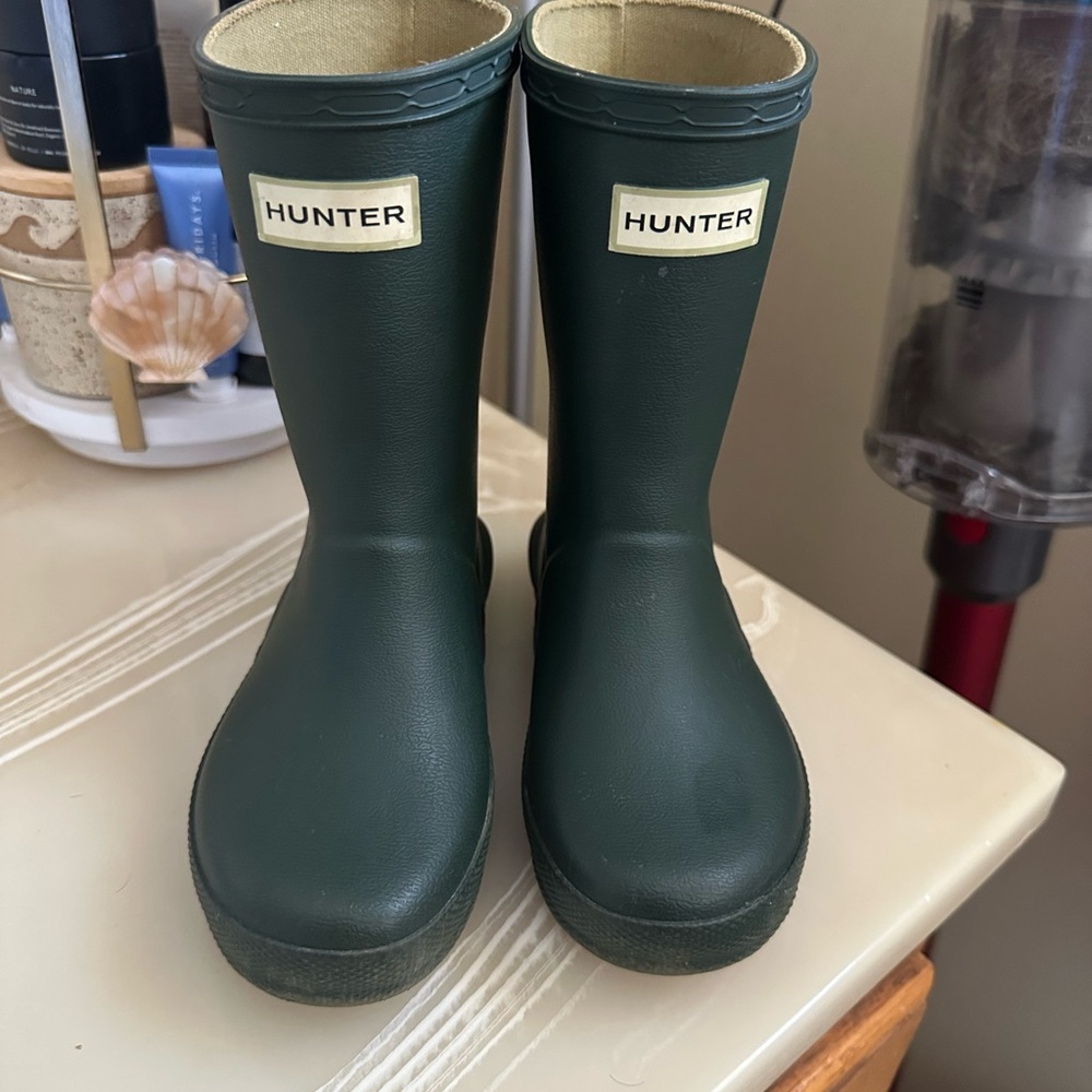 Toddler Hunter Dark Green Rainboots